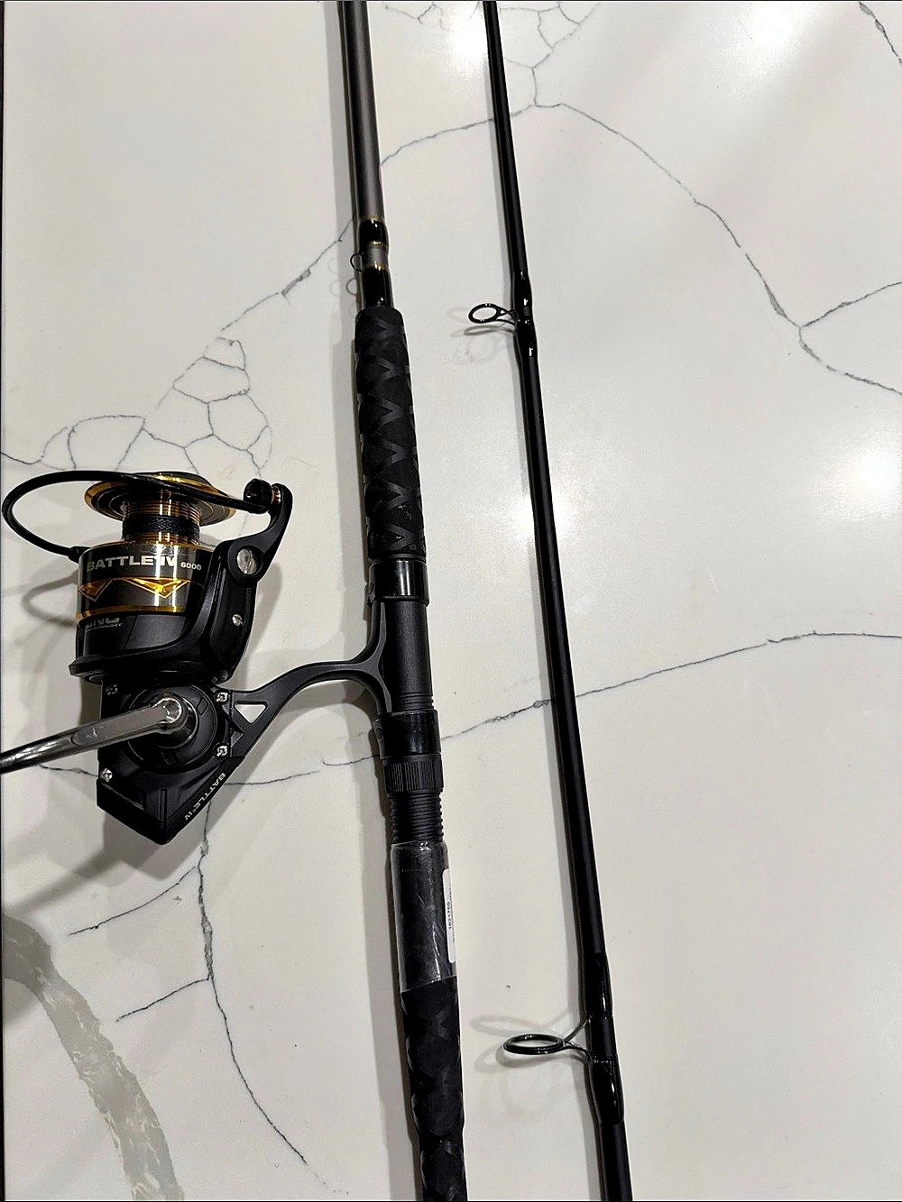 Battle 6000 Fishing Rod & Reel Black Gold